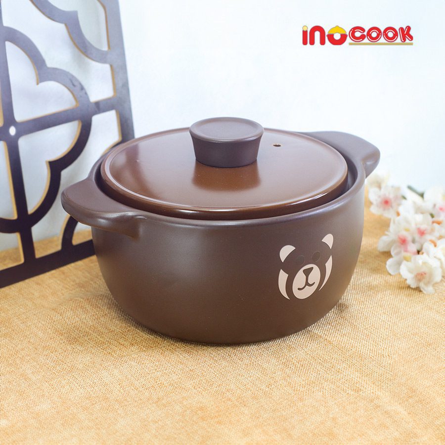 Nồi Hầm Gốm Sứ Hàn Quốc Hình Gấu Nâu (18)