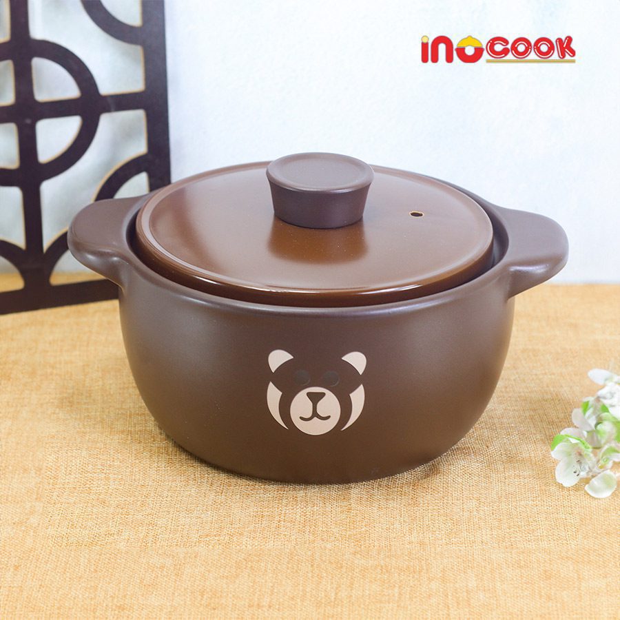 Nồi Hầm Gốm Sứ Hàn Quốc Hình Gấu Nâu (18)