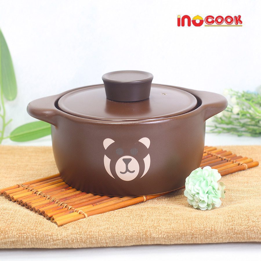 Nồi Hầm Gốm Sứ Hàn Quốc Hình Gấu Nâu (18)