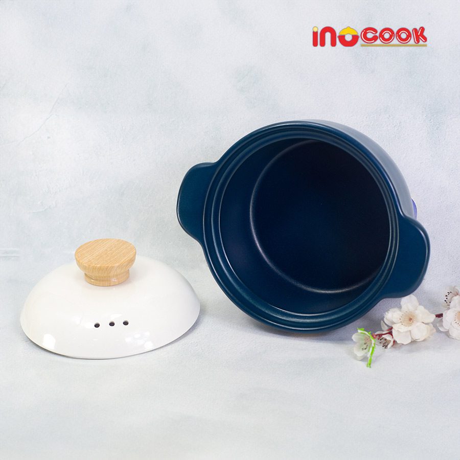 Nồi Hầm Gốm Sứ Hàn Quốc Xanh Cổ Vịt INOcokk INO012024