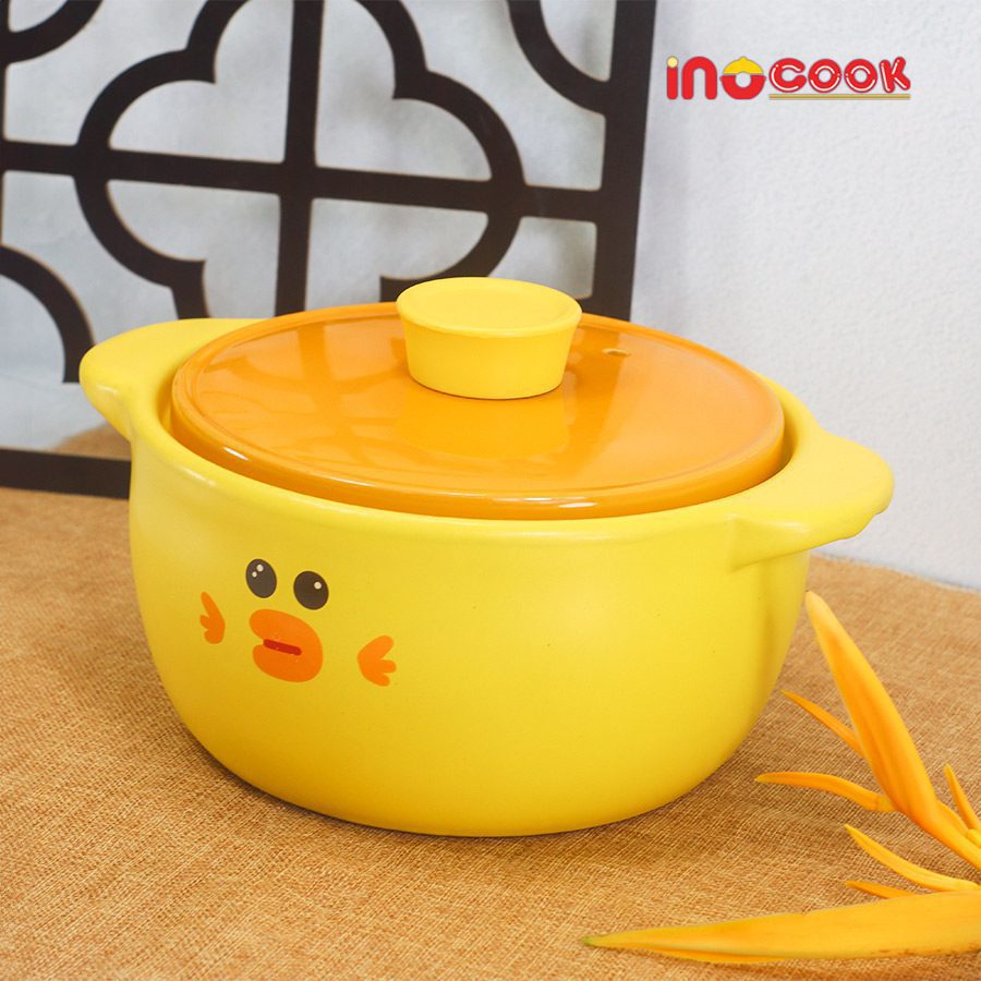 Nồi Hầm Hàn Quốc Hình Vịt Vàng INOcook INO032024