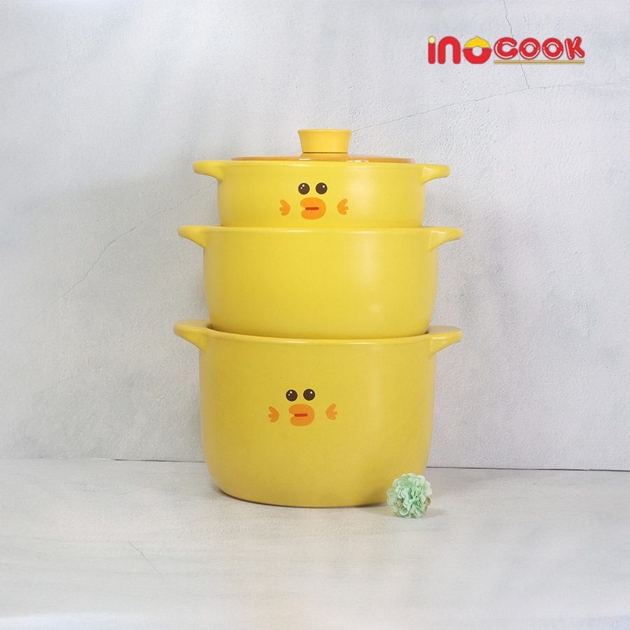Nồi Hầm Hàn Quốc Hình Vịt Vàng INOcook INO032024