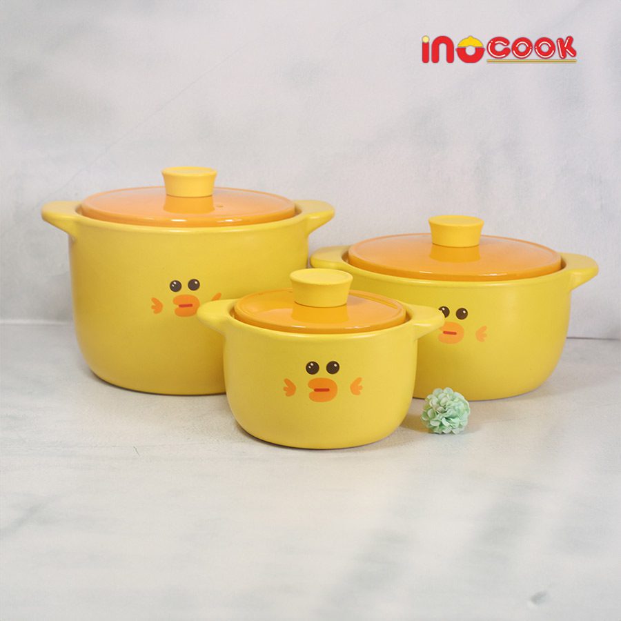 Nồi Hầm Hàn Quốc Hình Vịt Vàng INOcook INO032024