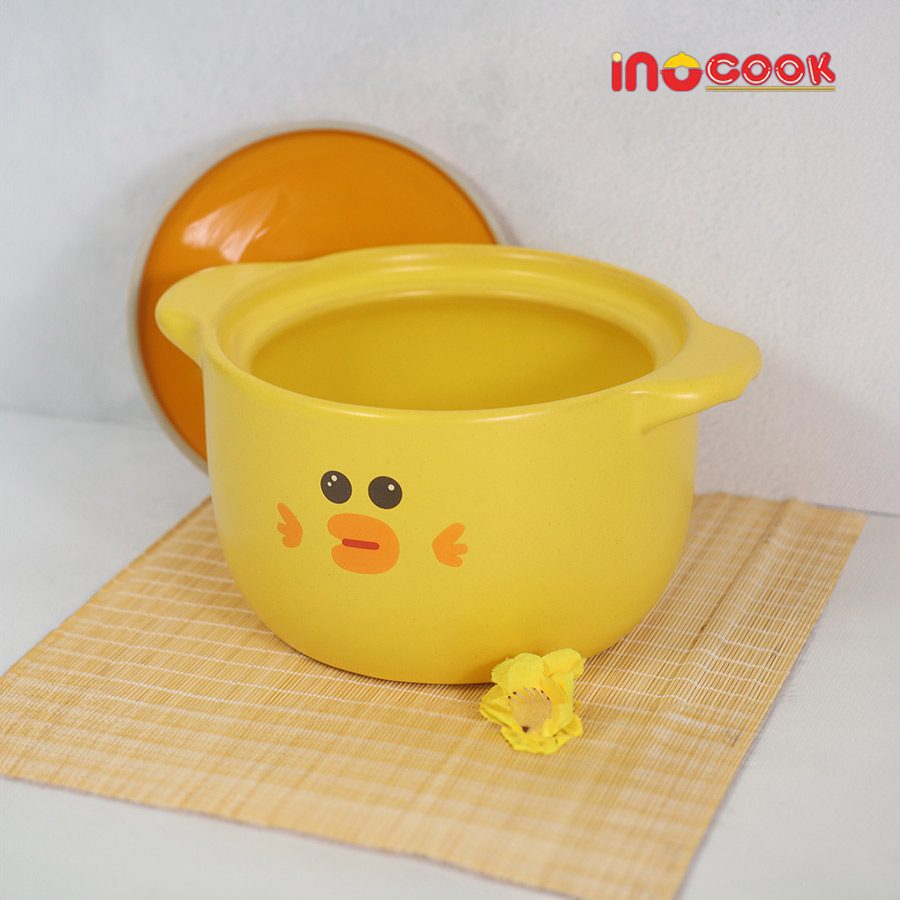 Nồi Hầm Hàn Quốc Hình Vịt Vàng INOcook INO032024