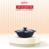 Nồi Sứ Pháp Tài Nắp Kính Màu Đen dáng cạn INOcook 350ml