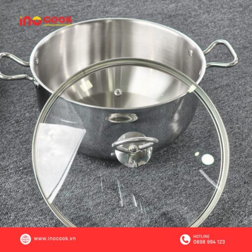 Nồi bầu inox Inocook cao cấp thiết kế đẹp, giữ nhiệt tốt cho gia đình