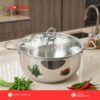 Chất liệu inox cao cấp của nồi Inocook sáng bóng, chống gỉ sét