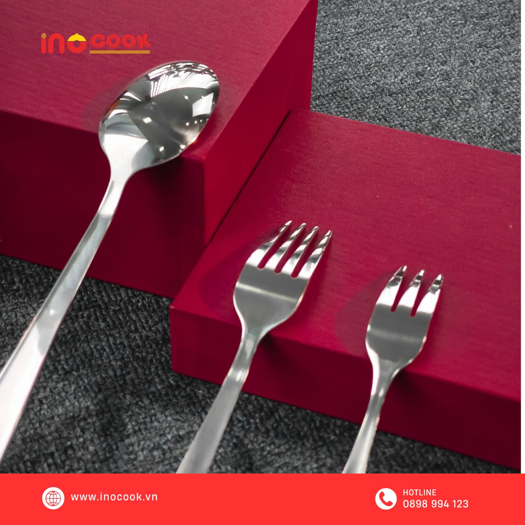 Bộ Muỗng Nĩa Inox Inocook cao cấp