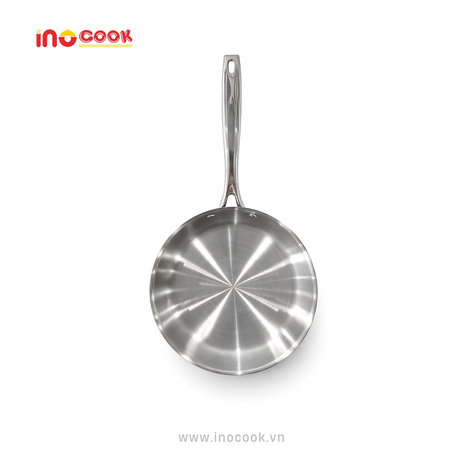 Chảo cạn inox Inocook cao cấp chống dính tốt dùng bếp từ