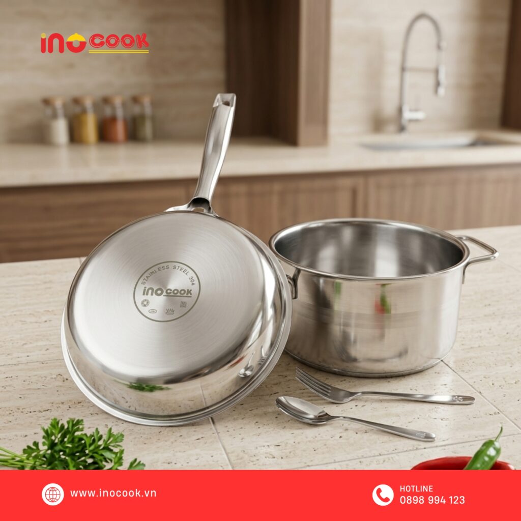 Chảo Cạn Inox Inocook Cao Cấp