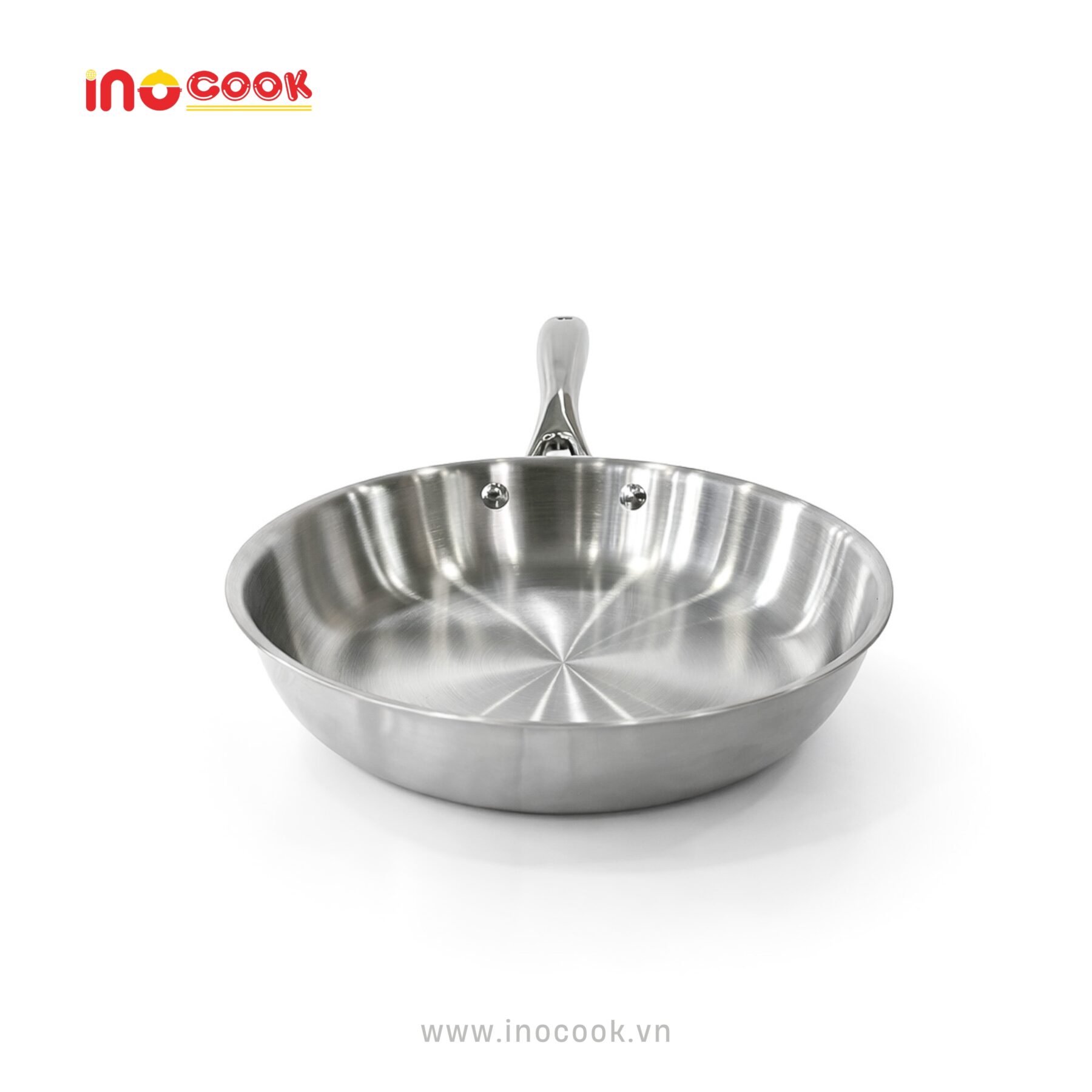 Chảo inox Inocook cao cấp dùng cho bếp từ và bếp gas