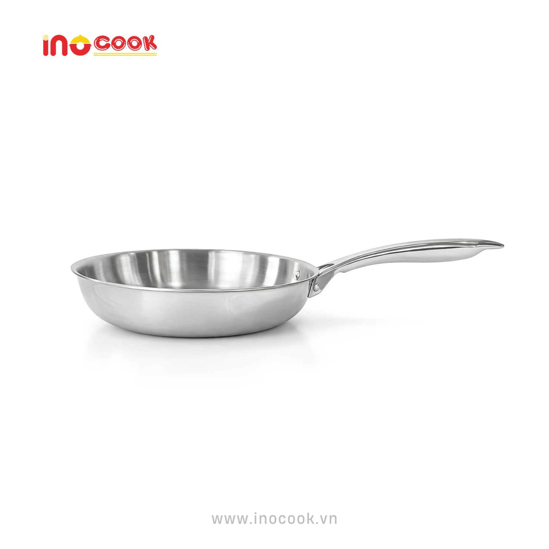 Chảo cạn inox Inocook chiên trứng không dính bền đẹp