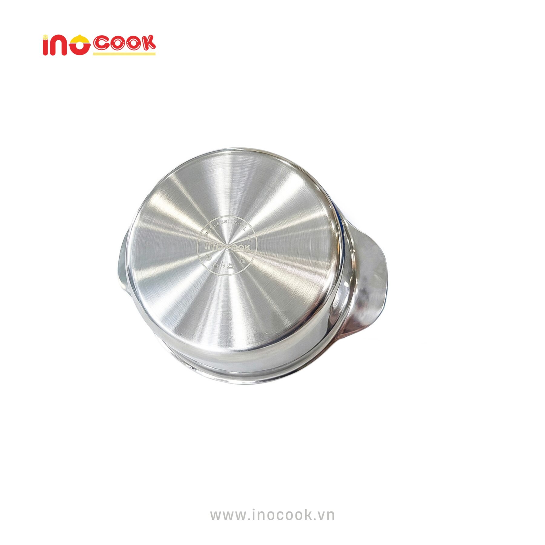 Nồi inox Inocook đúc khối dày dặn tỏa nhiệt đều nấu ăn ngon