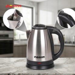 Chi tiết tay cầm và nắp ấm đun nước Inocook an toàn, tiện lợi khi sử dụng