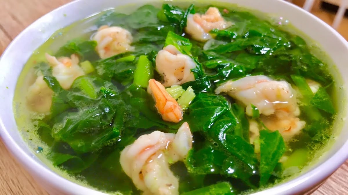 Giữ Rau Xanh Cho Món Canh Trông Đẹp Mắt